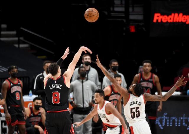 落后20分逆转击败开拓者 公牛终于学会逆境生存